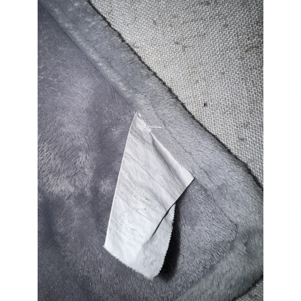 S L SL Home Fashions Solid Gray Elephant Baby Lovey Security‎ Blanket Soft